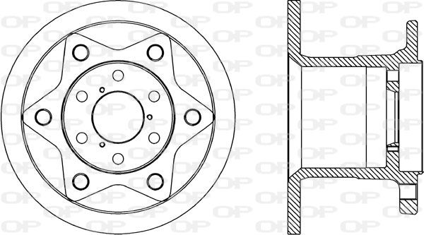 OPEN PARTS Тормозной диск BDA1767.10